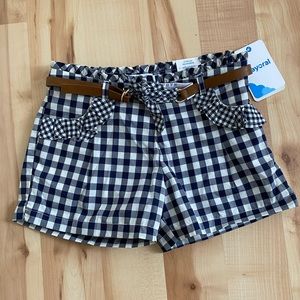 Mayoral Girls Checkered Shorts